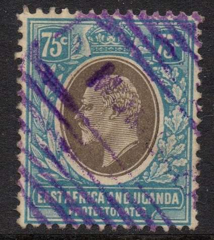 British East Africa BEA - 1908 KEVII 75c Parcel Post Mombasa Used SG 42