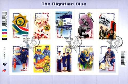 South Africa - 2004 SA Police Sheet Used SACC 1691