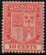 Mauritius - 1921-26 10c red MH SG 216