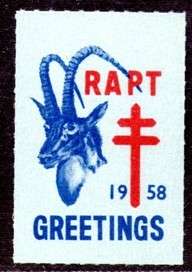 Rhodesia - 1958 RAPT Christmas Seal MNH