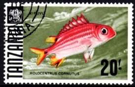 Tanzania - 1967 Fishes 20s Squirrelfish Used SG 157