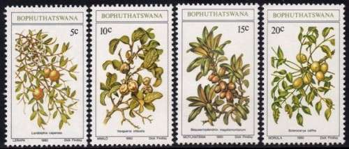 Bophuthatswana - 1980 Edible Wild Fruits Set MNH SACC 56-59
