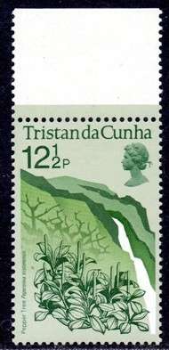Tristan da Cunha - 1972 Flowering Plants 12.5p wmk inverted MNH SG 166w