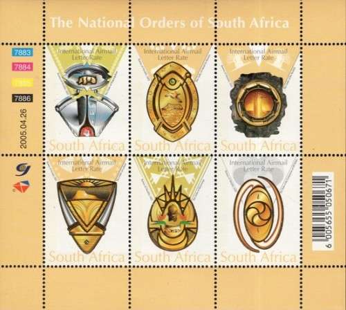 South Africa - 2005 National Orders Sheet MNH SACC 1706