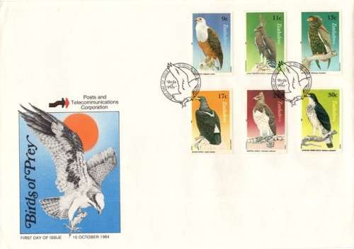Zimbabwe - 1984 Birds of Prey FDC