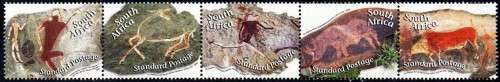 South Africa - 2006 Rock Art Strip MNH SACC 1758-1762