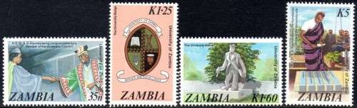 Zambia - 1987 20th Anniversary of University of Zambia Set MNH SG 476-479