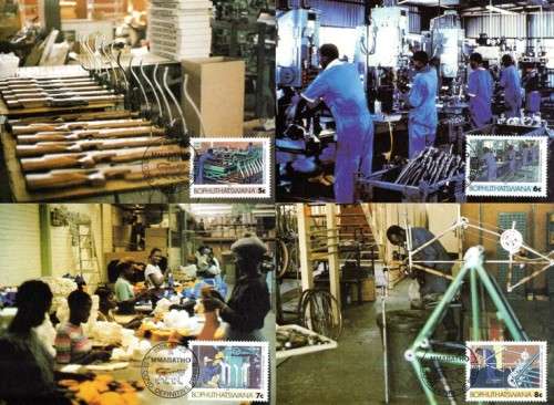 Bophuthatswana - 1985 Local Industries Maxi Card Set