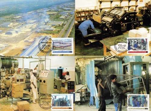 Bophuthatswana - 1985 Local Industries Maxi Card Set