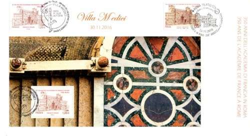 Italy France Joint Issue - 2016 350th Anniversary of French Academy in Rome MS FDC
