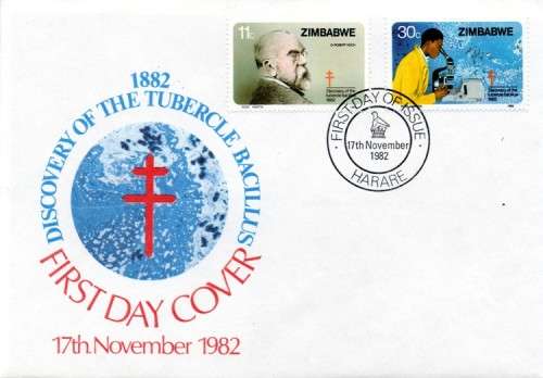 Zimbabwe - 1982 Centenary of Discovery of TB FDC