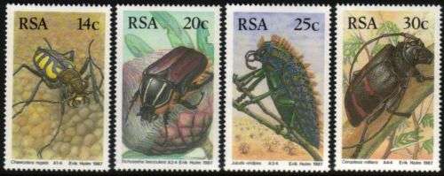 South Africa - 1987 Beetles Set MNH SACC 620-623