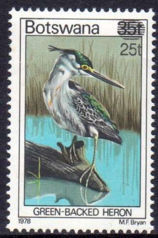 Botswana - 1981 Birds Surcharges 25t MNH SG 497