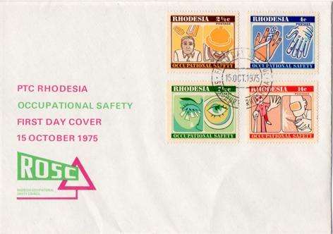 Rhodesia - 1975 Occupational Safety FDC SACC 283-286