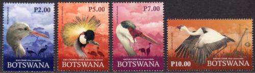 Botswana - 2019 Endangered Cranes Set MNH