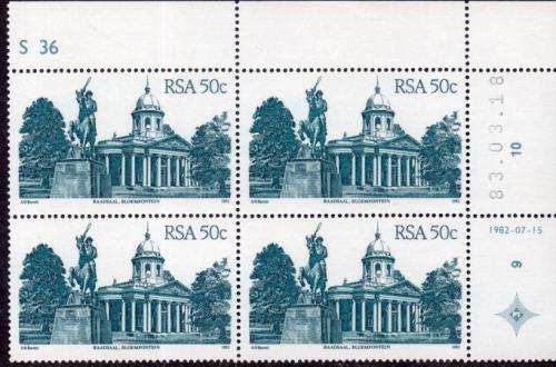 South Africa - 1983 Definitive Architecture 50c Reprint S36 83.03.18 Control Block SACC 529