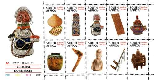 South Africa - 1997 Year of Cultural Experiences Sheet MNH SACC 1030 (1016-1025)