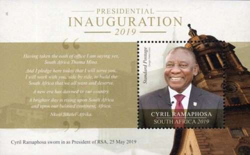 South Africa - 2019 President Ramaphosa MS MNH