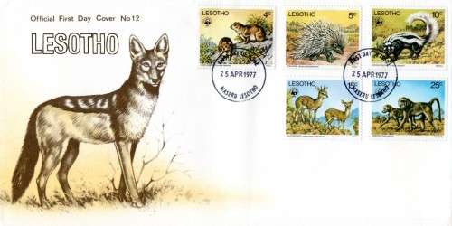 Lesotho - 1977 WWF Endangered Species FDC