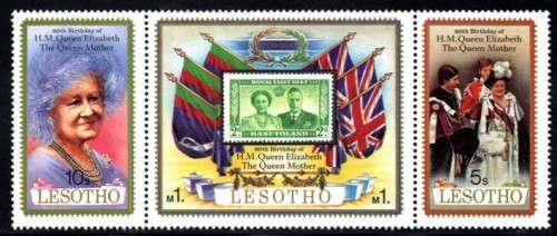 Lesotho - 1980 80th Birthday of Queen Mother Set MNH SG 423a