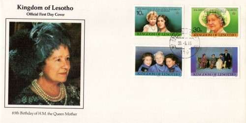 Lesotho - 1985 Queen Mother FDC