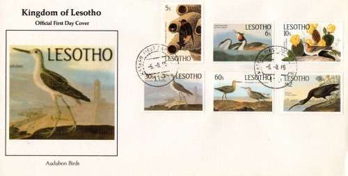 Lesotho - 1985 Birds FDC