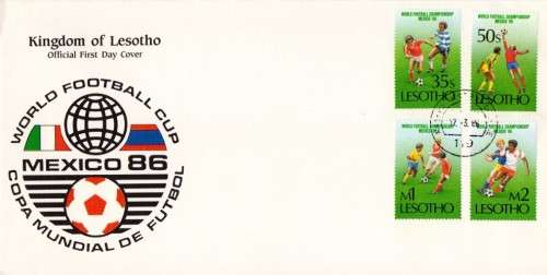 Lesotho - 1986 FIFA World Cup FDC Set