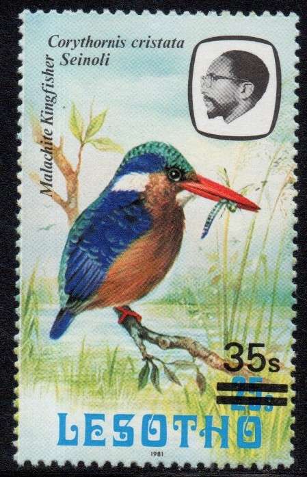 Lesotho - 1987 35s on 25s 1981 MNH SG 720b