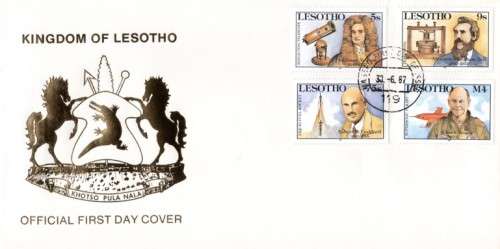 Lesotho - 1987 Scientific Discoveries FDC