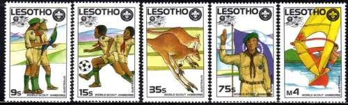 Lesotho - 1987 World Scout Jamboree Set MNH SG 775-779