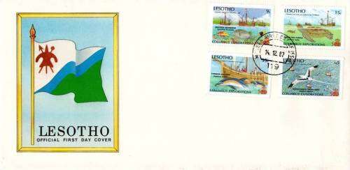 Lesotho - 1987 Columbus Explorations FDC