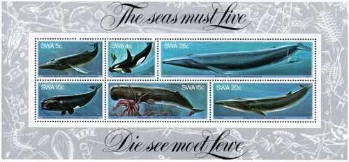 SWA - 1980 Whales MS MNH SACC 353