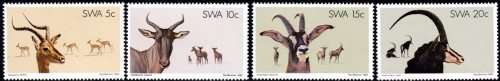 SWA - 1980 Nature Conservation Antelope Set MNH SACC 354-357