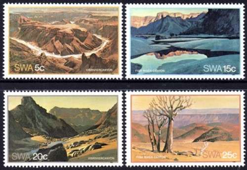 SWA - 1981 Fish River Canyon Set MNH SACC 382-385