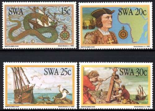 SWA - 1982 Discoverers Dias Set MNH SACC 403-406