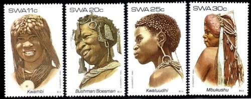 SWA - 1984 Traditional Headdresses (2nd series) Set MNH SACC 437-440