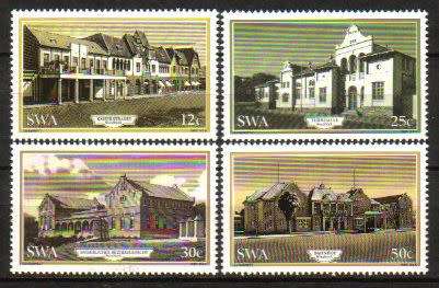 SWA - 1985 Historic Buildings of Windhoek Set MNH SACC 454-457