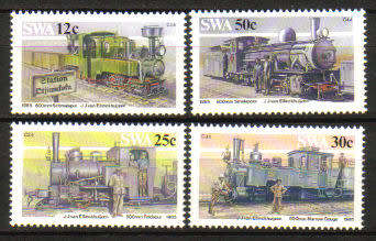SWA - 1985 Narrow-gauge Railway Locomotives Set MNH SACC 459-462
