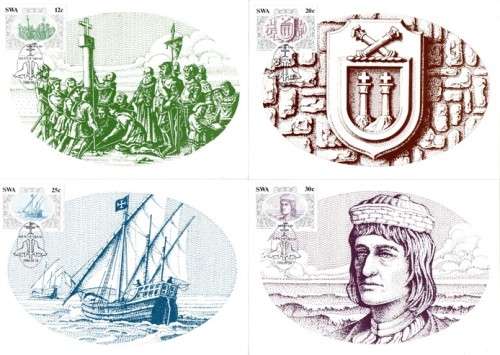 SWA - 1986 Discoverers of SWA Diogo Cao Maxi Card Set