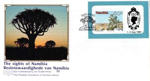 Namibia - 1990 Foundation Sights MS FDC 5.1