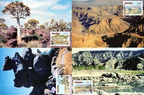 Namibia - 1990 Namibian Sights Maxi Card Set