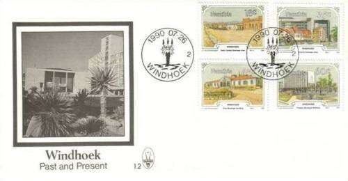 Namibia - 1990 Windhoek Past and Present FDC 1.2
