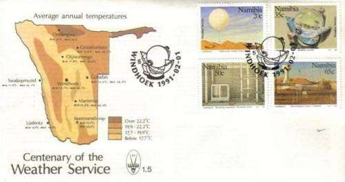 Namibia - 1991 Centenary of Weather Service FDC 1.5