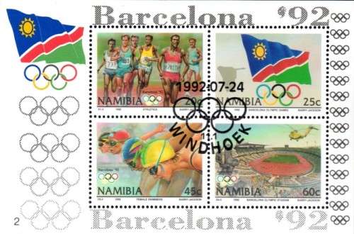 Namibia - 1992 Olympic Games MS Used SACC 64