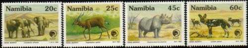 Namibia - 1993 Rare and Endangered Animals Set MNH SACC 69-72