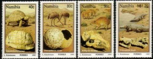 Namibia - 1995 Fossils Set MNH SACC 126-129