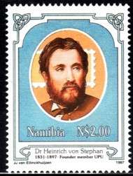 Namibia - 1997 Death Centenary of Heinrich von Stephan MNH SACC 170