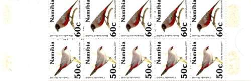 Namibia - 1997 Waxbills Booklet SACC 172a