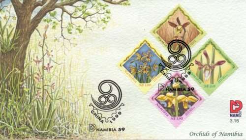 Namibia - 1999 Orchids FDC 3.16