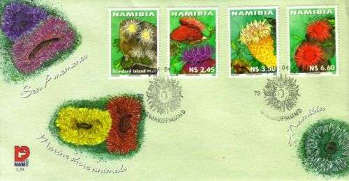 Namibia - 2001 Marine Shore Animals FDC 3.29